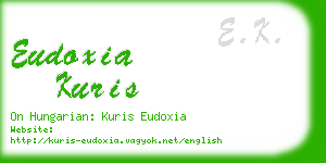 eudoxia kuris business card